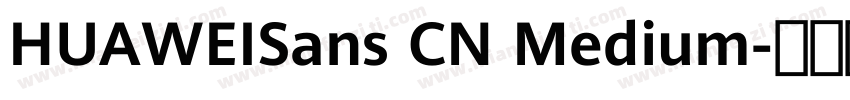 HUAWEISans CN Medium字体转换